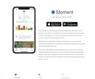 Inthemoment.io(More life) Screenshot