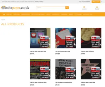 Inthepaper.co.uk(All Products) Screenshot