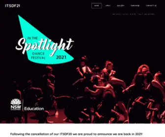 Inthespotlightdancefestival.com.au(In The Spotlight Dance Festival) Screenshot