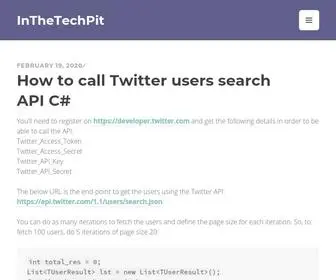 Inthetechpit.com(Developers Journal) Screenshot