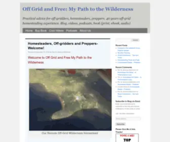 Inthewilderness.net(Off Grid and Free) Screenshot