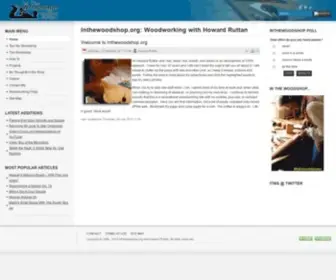 Inthewoodshop.org(Woodworking with Howard Ruttan) Screenshot