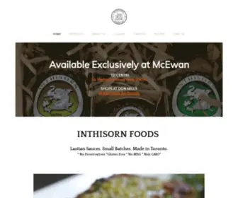 Inthisornfoods.com(Inthisorn Foods Ltd) Screenshot