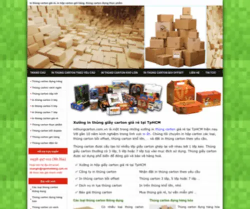 Inthungcarton.com.vn(In thung carton) Screenshot