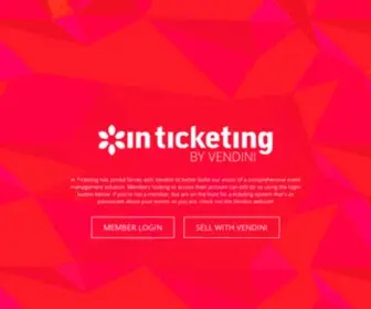 Inticketing.com(Online ticketing service) Screenshot
