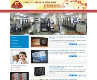 Intienson.com(Công ty TNHH In Tiến Sơn) Screenshot