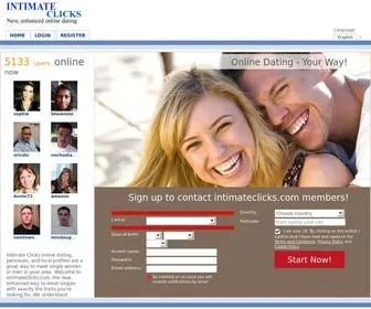 Intimateclicks.com(Dating Buddies will help you find your perfect match) Screenshot