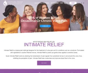 Intimaterelief.com(Topical pain relief gel) Screenshot