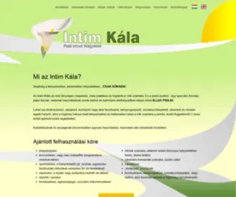 Intimkala.hu(Intim Kála) Screenshot