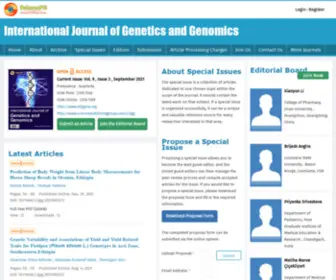 Intjgene.org(International Journal of Genetics and Genomics) Screenshot