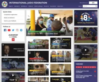 Intjudo.eu(International Judo Federation) Screenshot