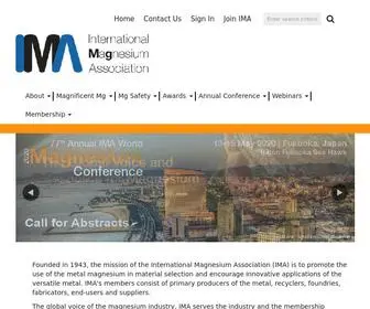 Intlmag.org(The mission of the International Magnesium Association (IMA)) Screenshot