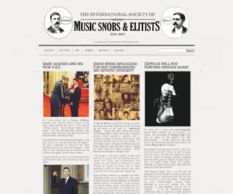 Intlmusicsnobs.com(International Society of Music Snobs and Elitists) Screenshot