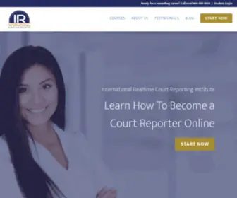 Intlrealtime.org(International Realtime Court Reporting) Screenshot