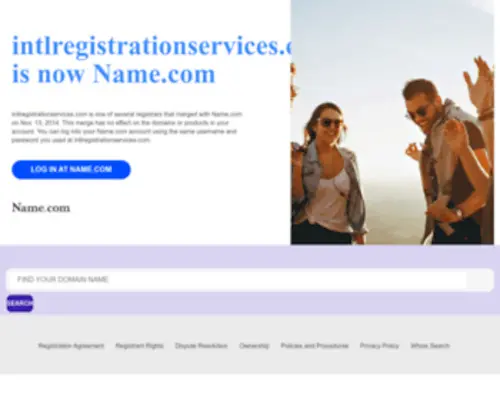 Intlregistrationservices.com(Merged with Name.com) Screenshot