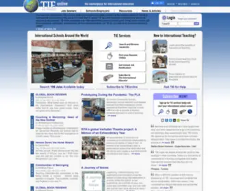 Intlschool.us(The International Educator (TIE Online)) Screenshot