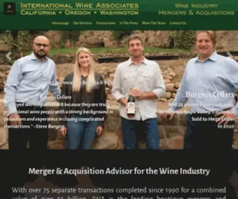 Intlwine.com(International Wine Associates (IWA) is the leading provider of strategic advisory) Screenshot