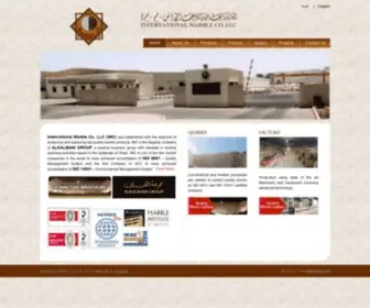 Intmarbleco.com(Official Web Site of International Marble Company LLC) Screenshot