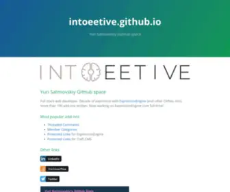 Intoeetive.com( ExpressionEngine addons) Screenshot