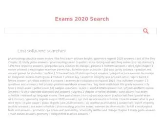 Intoexam.com(Exams 2020 Search) Screenshot