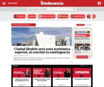 Intoleranciadiario.com(Las noticias de hoy en Puebla y México) Screenshot