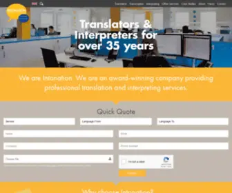 Intonation.co.uk(Professional Translation and Interpreting Services UK) Screenshot