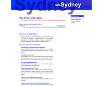 Intosydneydirectory.com.au(Sydney business directory) Screenshot