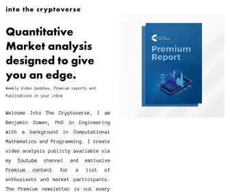Intothecryptoverse.com(Quantitative Market Analysis) Screenshot