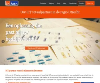 Intoto.nl(ICT-partner voor de slimme ondernemer, gevestigd in Bunnik) Screenshot