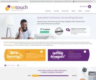 Intouchaccounting.com(Expert Contractor Accountancy & Limited Company Accounts) Screenshot