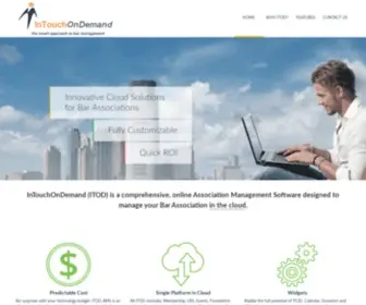 Intouchondemand.com(The Only Bar Association Management Software) Screenshot