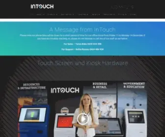 Intouchscreens.com.au(In Touch Screens Australia) Screenshot