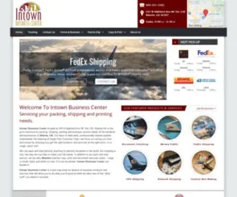 Intownbusinesscenter.com(Packing, Shipping, Mailing) Screenshot