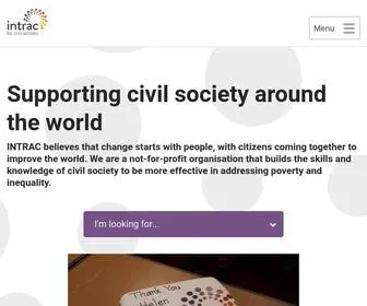 Intrac.org(Supporting civil society around the world) Screenshot