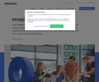 Intracto.be(Digital agency Intracto wordt iO) Screenshot