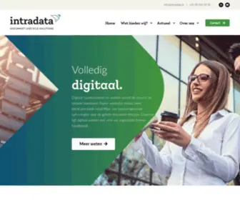 Intradata.nl(Digitaliseer uw volledige document lifecycle met IntraData) Screenshot