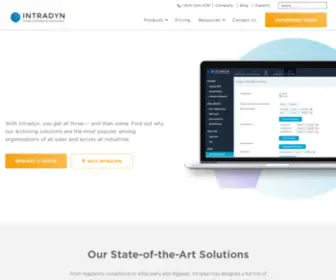 Intradyn.com(Email Archiving for Businesses) Screenshot
