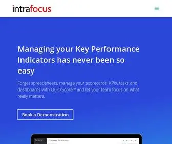 Intrafocus.com(Balanced Scorecard Software) Screenshot