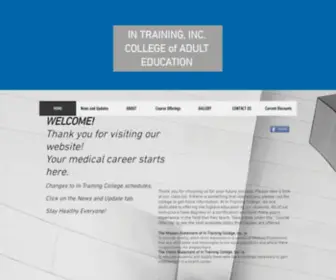 Intrainingcollege.com(Mysite) Screenshot