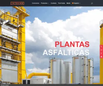 Intrame.com(Empresa lider en fabricación de plantas asfálticas) Screenshot