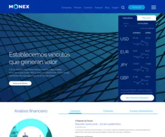 Intramonex.com.mx(MONEX Grupo Financiero) Screenshot