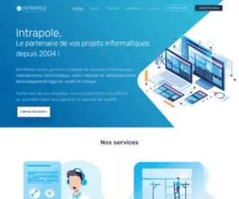 Intrapole.fr(Intrapole est votre prestataire informatique et agence web en Essonne (91)) Screenshot