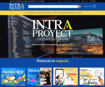 Intraproyect.com(Diseño de páginas web económicas en Bucaramanga) Screenshot