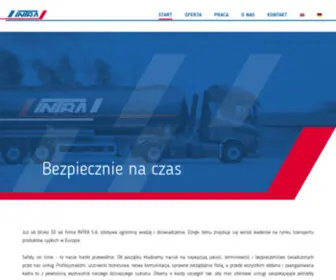 Intrasa.pl(INTRA S.A. • Transport międzynarodowy materiałów sypkich) Screenshot