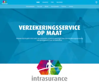 Intrasurance.nl(Online verzekeringsplatform) Screenshot
