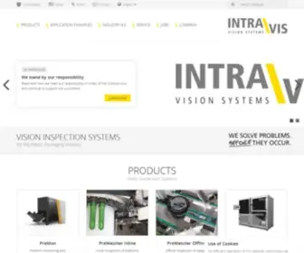 Intravis.de(Automated vision inspection and quality control system of plastic packaging) Screenshot