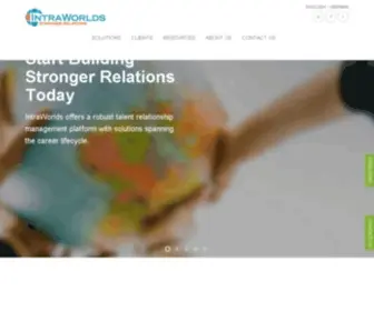 Intraworlds.com(Candidate Relationship & Corporate Alumni Management Software Platform I Intraworlds) Screenshot