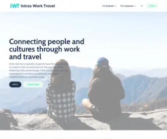 Intraxworktravel.com(Connecting students from around the world with a unique cultural adventure. Intrax Work Travel) Screenshot
