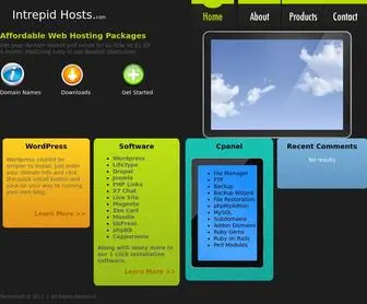 Intrepidhosts.com(Intrepidhosts) Screenshot