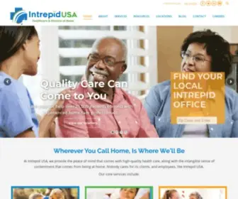 Intrepidusa.com(Intrepid USA Healthcare Services) Screenshot